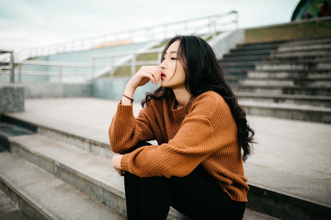 person thinking deeply