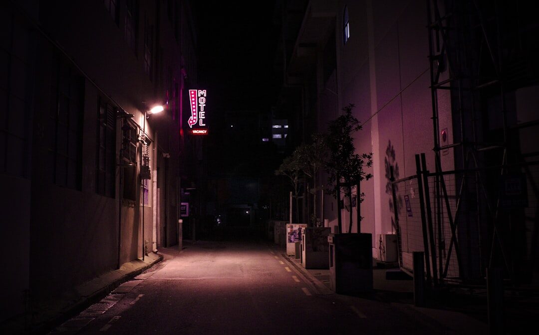 dark alley at night